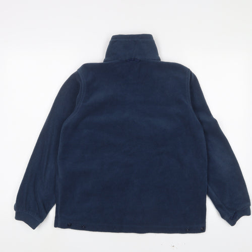 Columbia Boys Blue Jacket Size 14-15 Years Zip - Logo, Embroidered