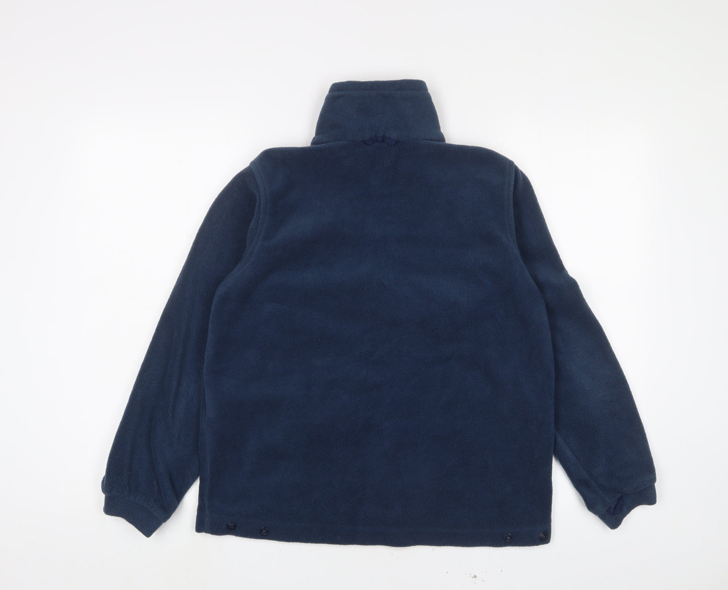 Columbia Boys Blue Jacket Size 14-15 Years Zip - Logo, Embroidered