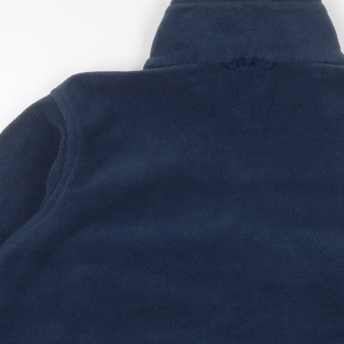 Columbia Boys Blue Jacket Size 14-15 Years Zip - Logo, Embroidered