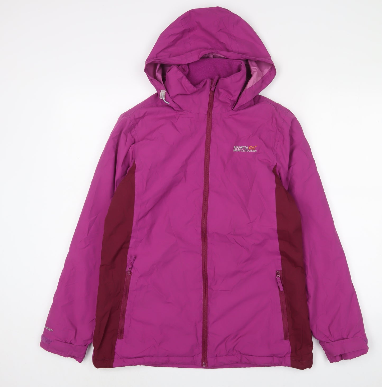 Regatta Womens Purple Rain Coat Coat Size 12 Zip