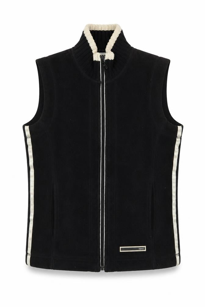 Next Womens Black Gilet Waistcoat Size 12 Zip