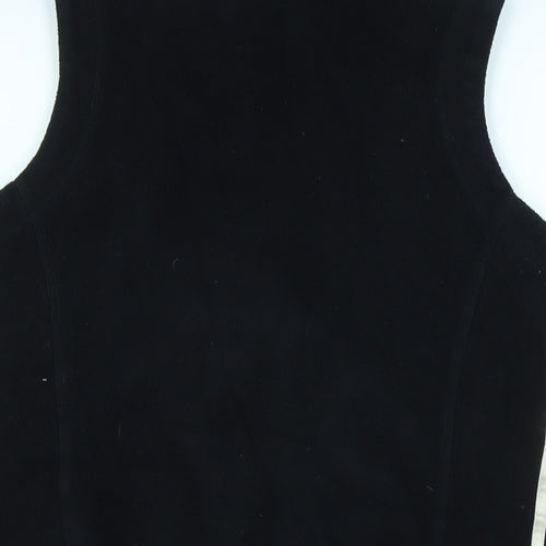 Next Womens Black Gilet Waistcoat Size 12 Zip
