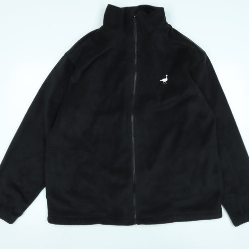 G&G Mens Black Jacket Size L Zip