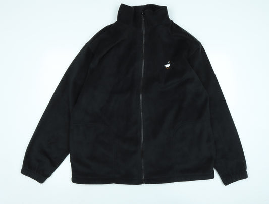 G&G Mens Black Jacket Size L Zip