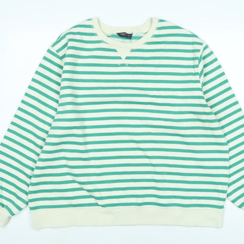 Marks and Spencer Womens Green Polyester Pullover Sweatshirt Size 18