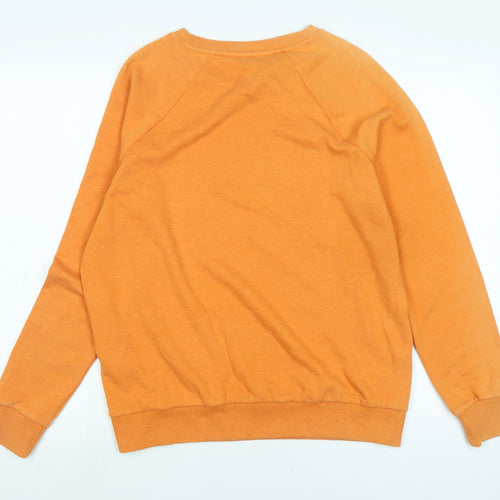 NEXT Womens Orange Polyester Pullover Sweatshirt Size M