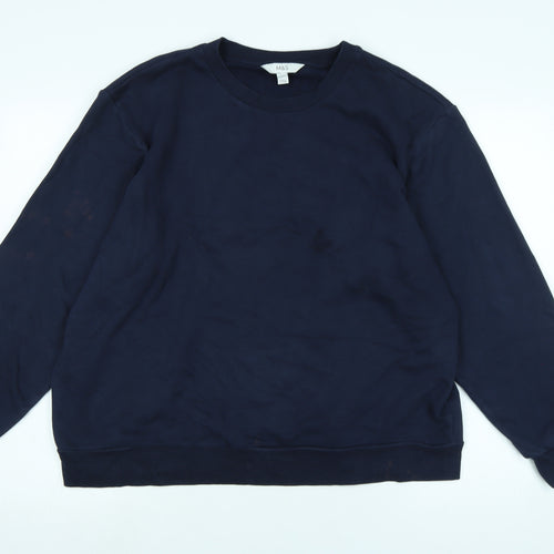 NEXT Womens Blue Polyester Pullover Sweatshirt Size M