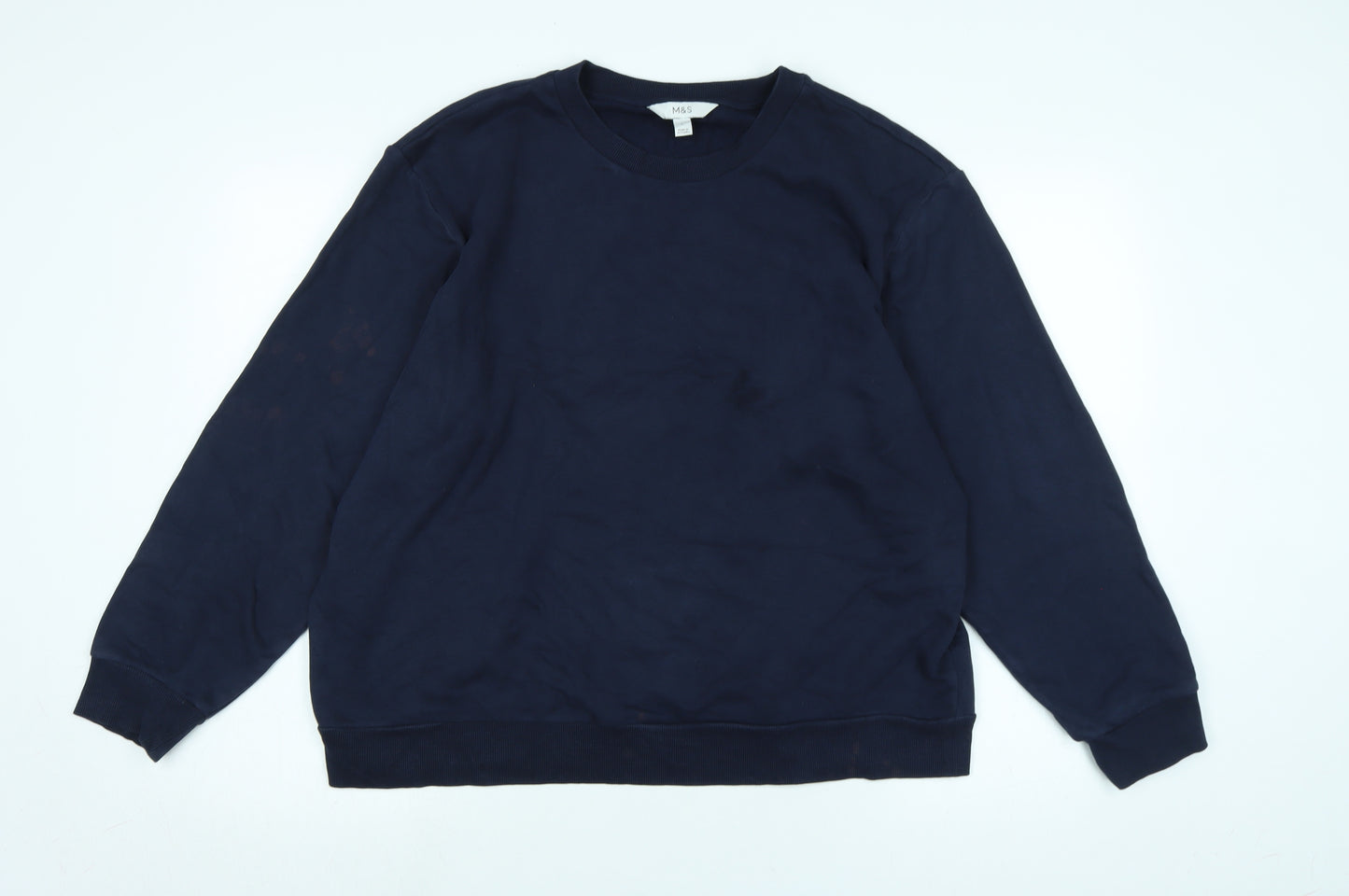 NEXT Womens Blue Polyester Pullover Sweatshirt Size M