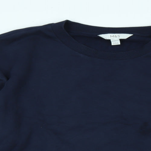 NEXT Womens Blue Polyester Pullover Sweatshirt Size M
