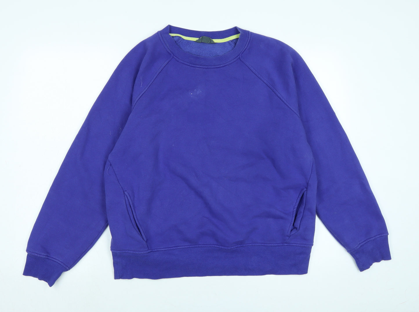 goodmove Womens Purple Polyester Pullover Sweatshirt Size 14