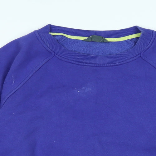 goodmove Womens Purple Polyester Pullover Sweatshirt Size 14