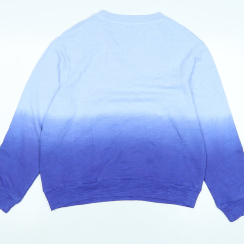 Marks and Spencer Womens Blue Polyester Pullover Sweatshirt Size S