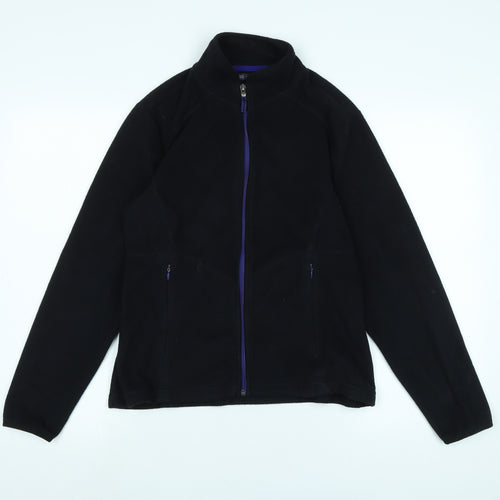 Marks and Spencer Womens Black Jacket Size 14 Zip