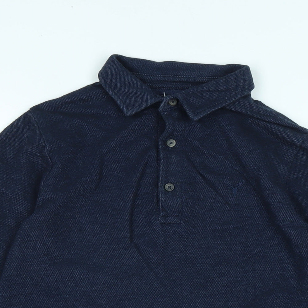 NEXT Boys Blue Cotton Pullover Polo Size 10 Years Collared Button