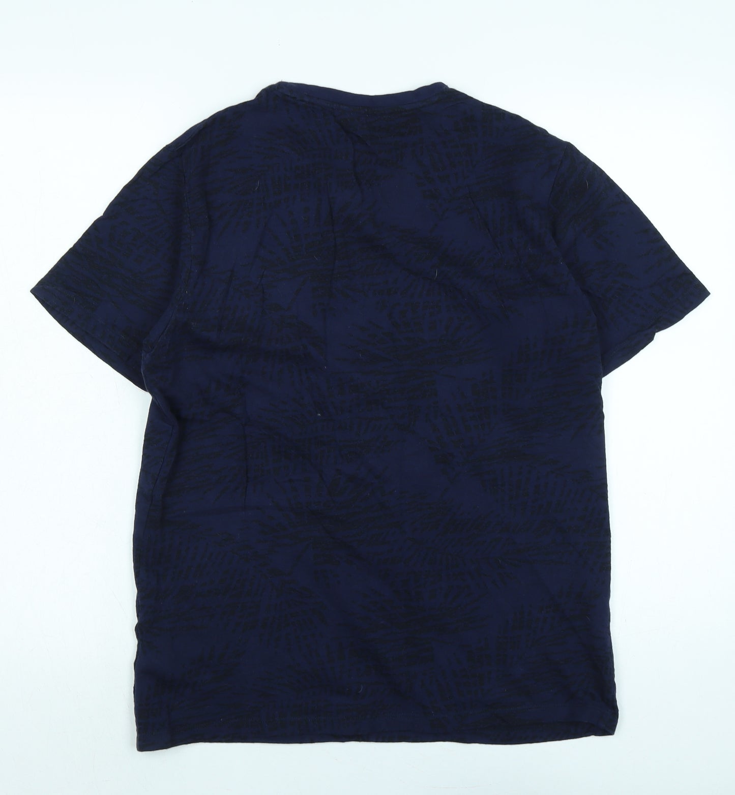 NEXT Womens Blue Cotton Basic T-Shirt Size M Crew Neck
