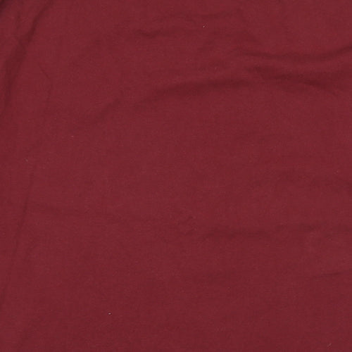 Uniqlo Mens Red Cotton T-Shirt Size L Crew Neck