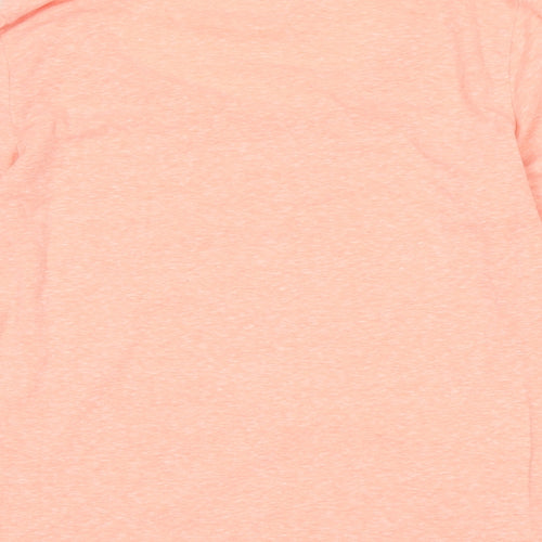 marks Womens Orange Cotton Basic T-Shirt Size 8 Scoop Neck