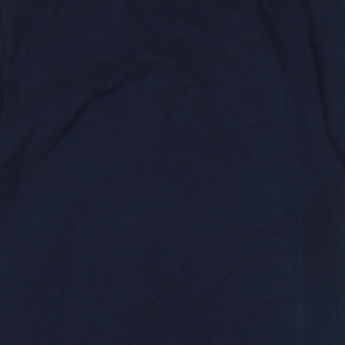 NEXT Mens Blue Cotton Polo Size M Collared Button