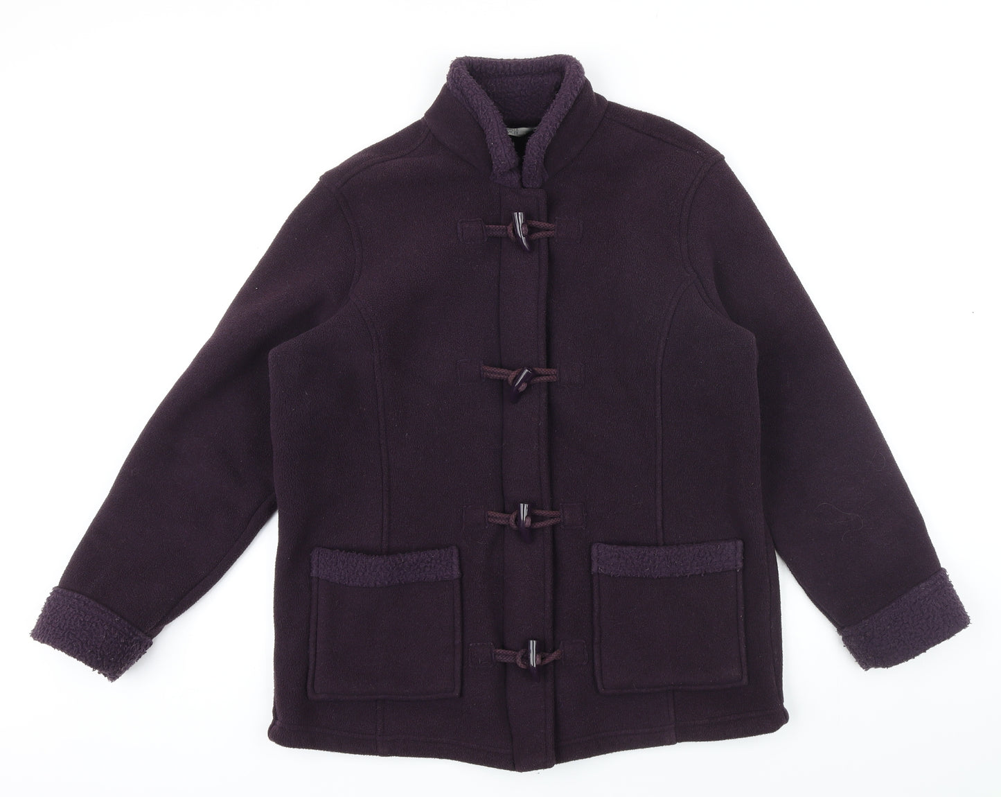 M&S Womens Purple Jacket Size 16 Zip