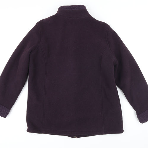 M&S Womens Purple Jacket Size 16 Zip