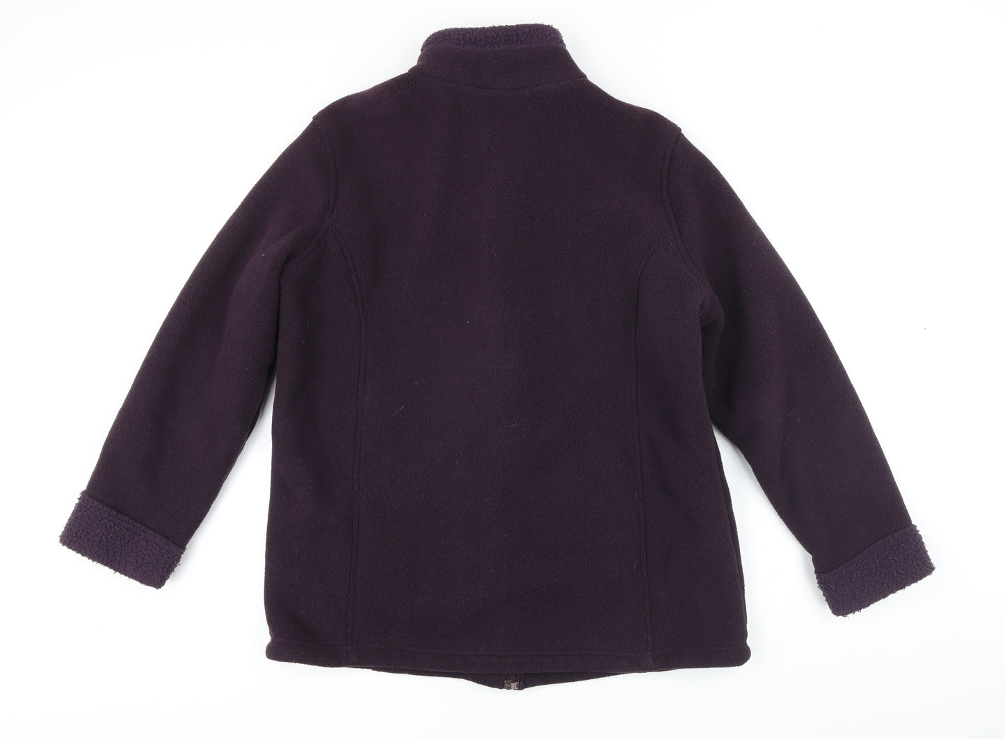 M&S Womens Purple Jacket Size 16 Zip