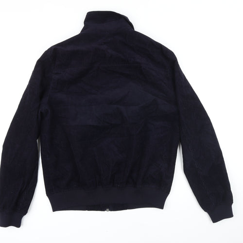 Topman Mens Blue Bomber Jacket Jacket Size M Zip