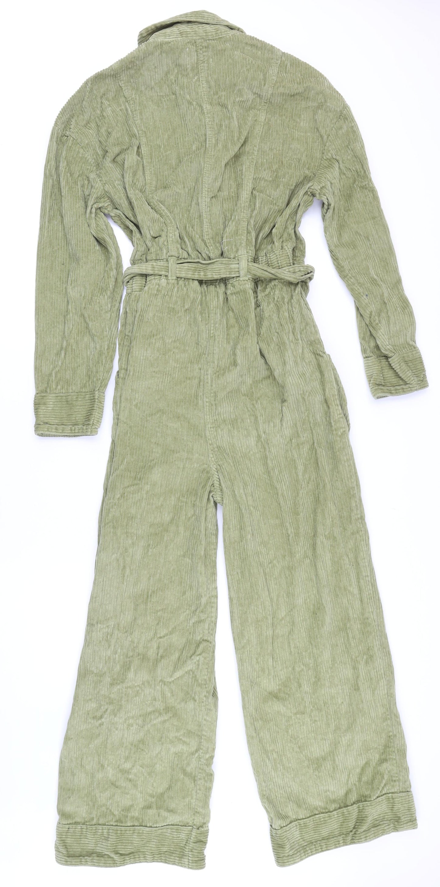 ASOS Womens Green Polyester Jumpsuit One-Piece Size 10 L25 in Button