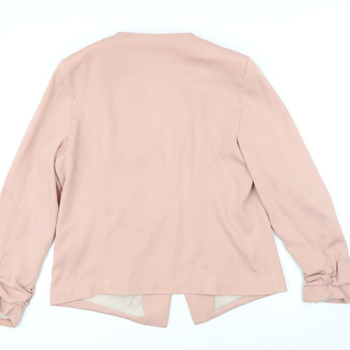 Daisy Collection Womens Pink Jacket Blazer Size 14 Button