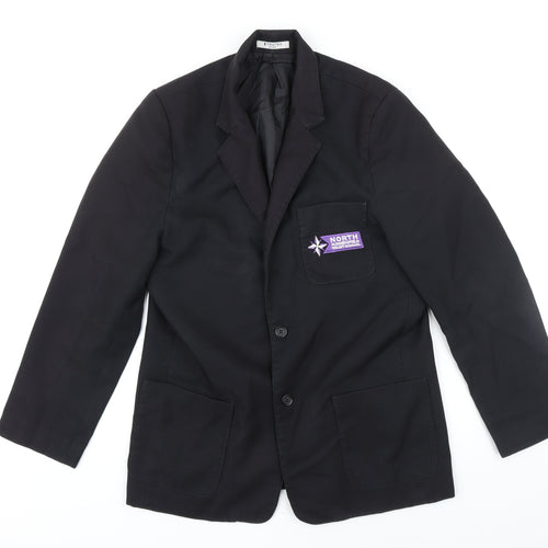 Trutex Boys Black Jacket Blazer Size L Button - North Huddersfield Trust School