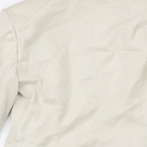 NEXT Womens Beige Jacket Blazer Size 8 Button