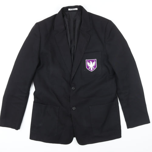 Trutex Boys Black Jacket Blazer Size L Button