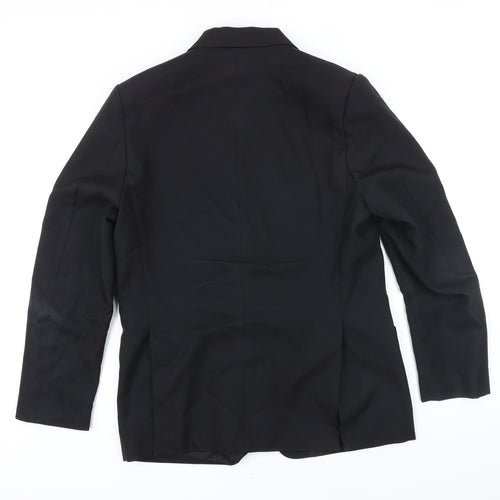 Trutex Boys Black Jacket Blazer Size L Button