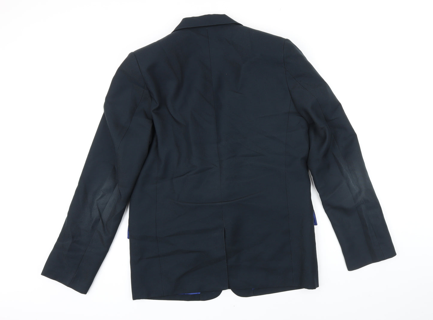 Banner Boys Blue Jacket Blazer Size L Button - Shelley College
