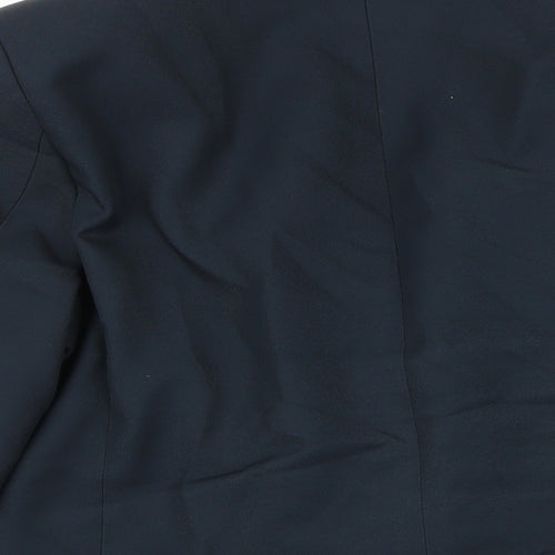 Banner Boys Blue Jacket Blazer Size L Button - Shelley College