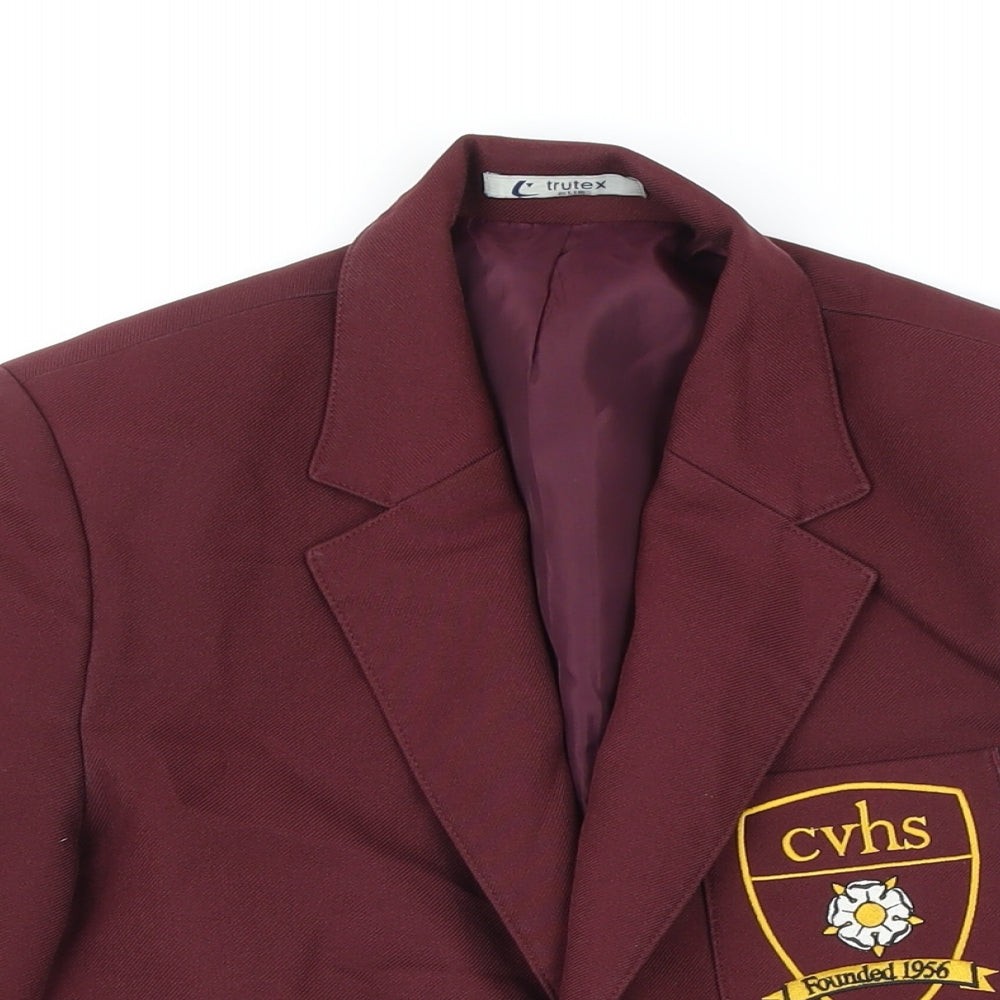 Trutex Girls Red Jacket Blazer Size M Button