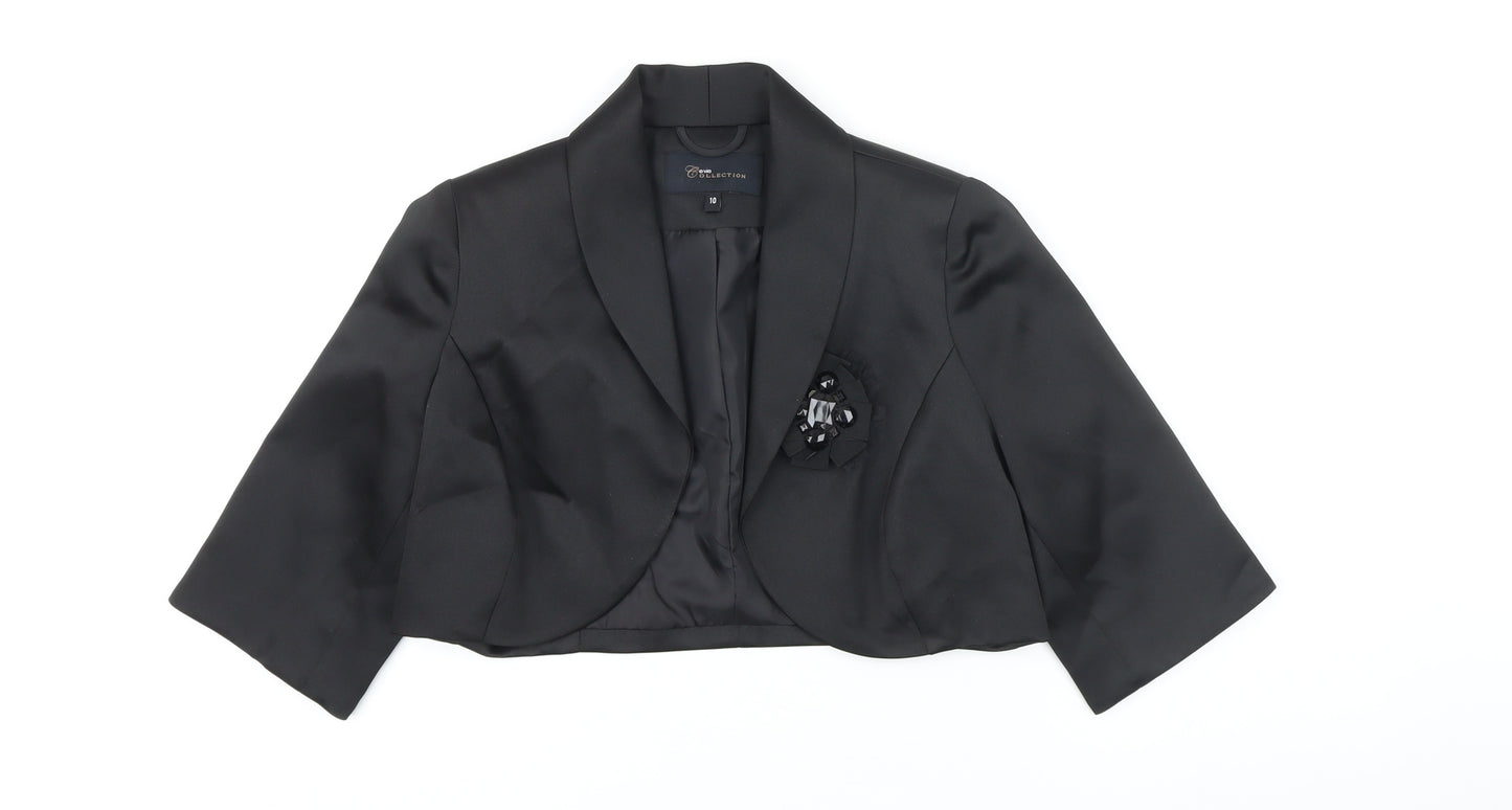 Evie Womens Black Jacket Size 10
