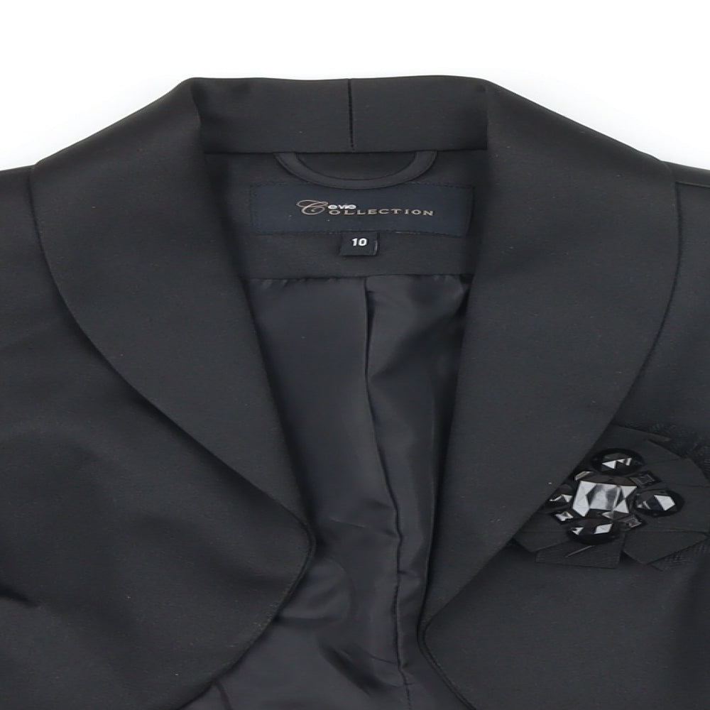 Evie Womens Black Jacket Size 10