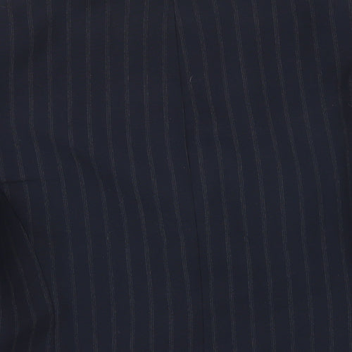 BHS Womens Blue Striped Jacket Blazer Size 14 Button