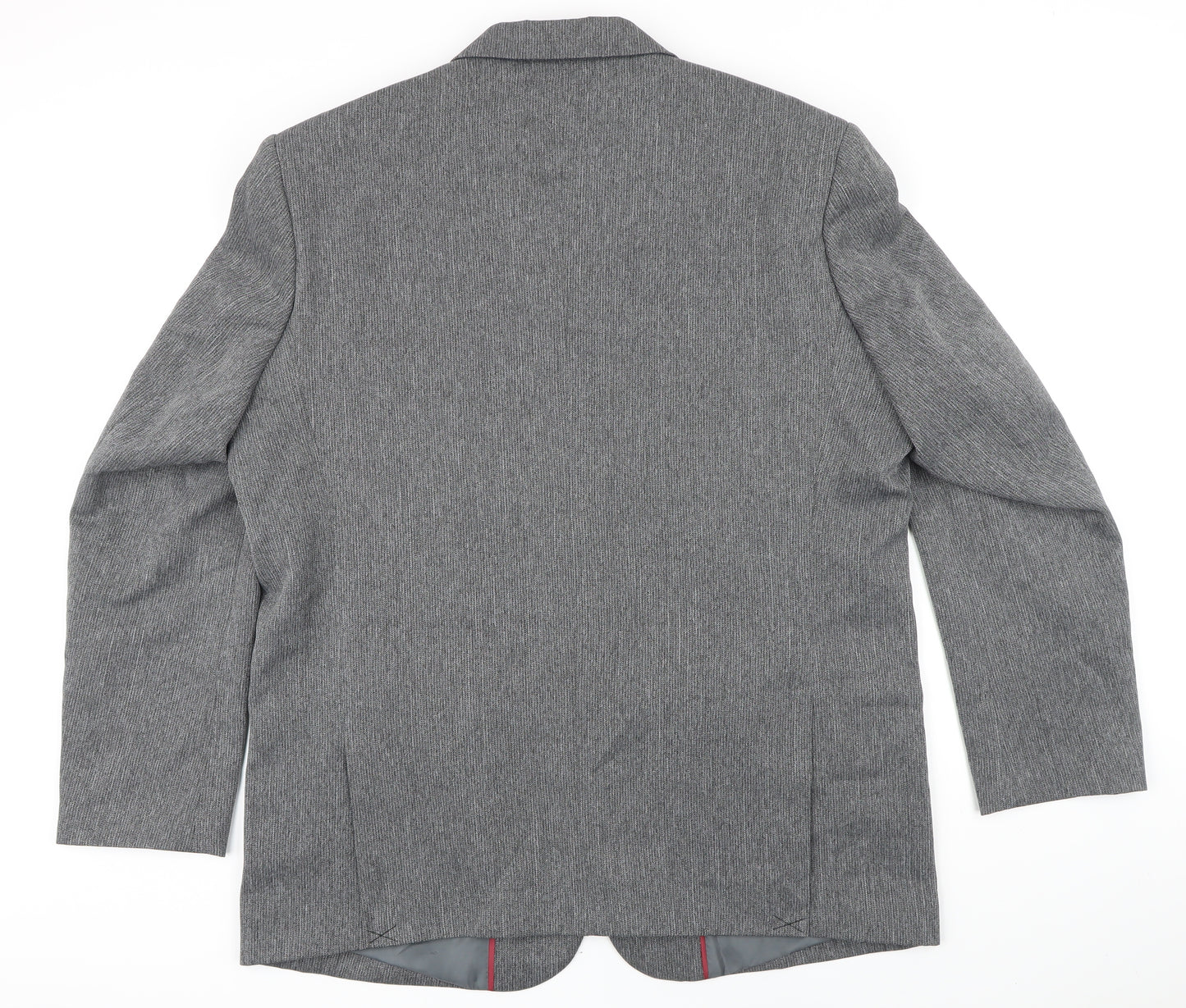 Cotton Traders Mens Grey Polyester Jacket Blazer Size 46 Regular