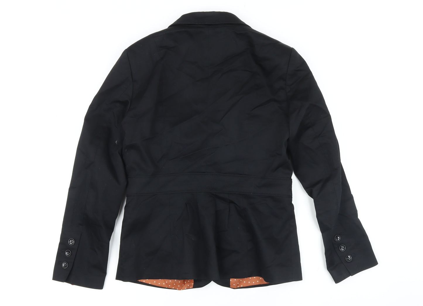 H&M Womens Black Jacket Blazer Size 10 Button