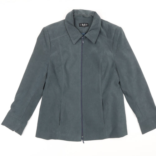 C.M.D Womens Green Jacket Size 10 Toggle