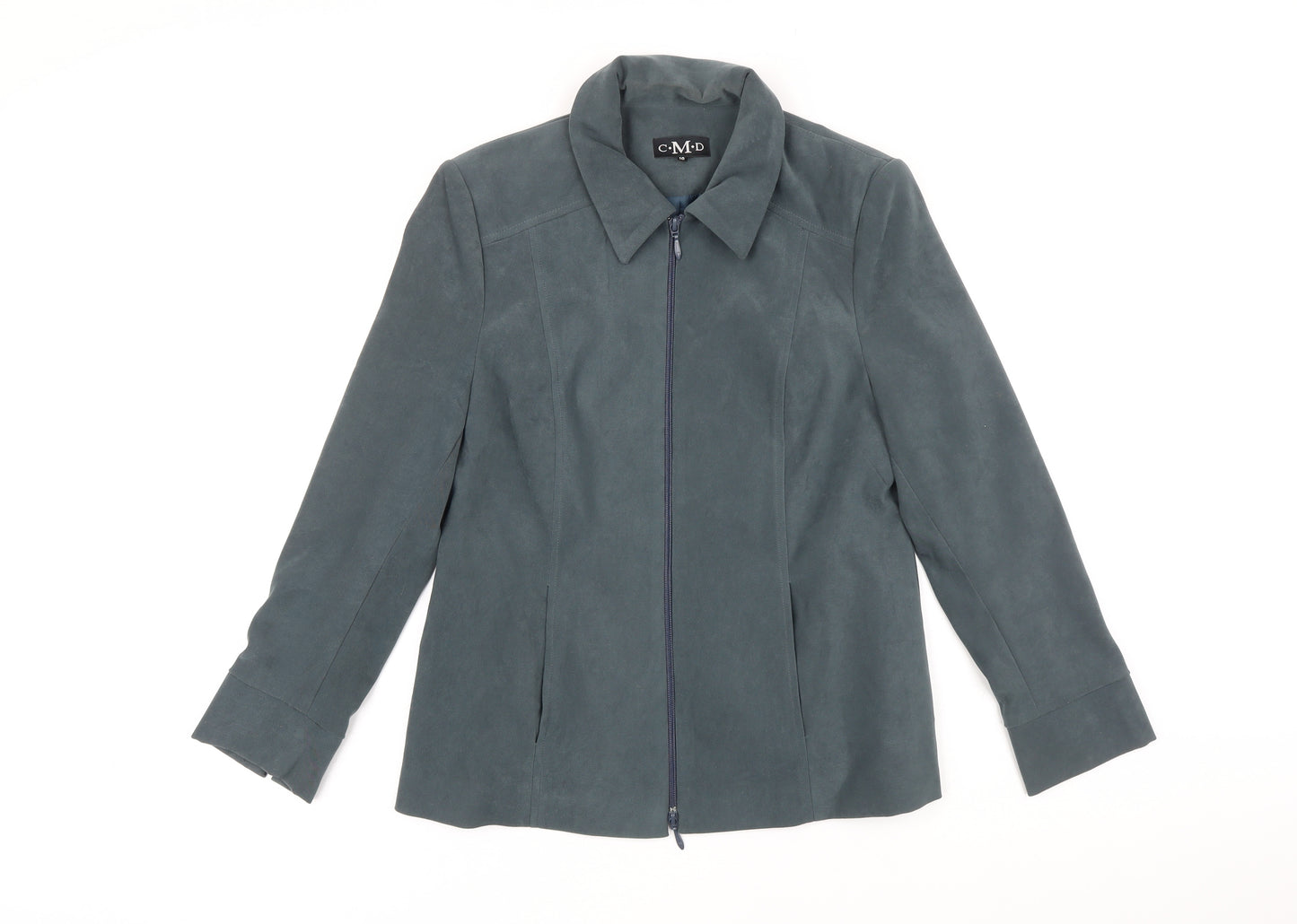 C.M.D Womens Green Jacket Size 10 Toggle
