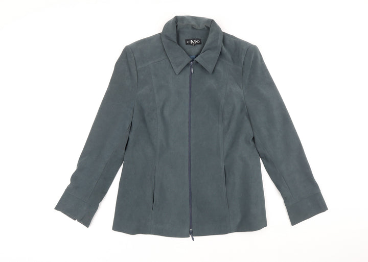 C.M.D Womens Green Jacket Size 10 Toggle