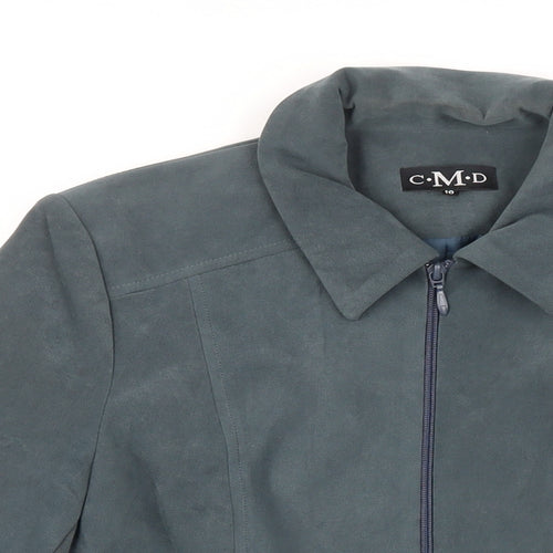 C.M.D Womens Green Jacket Size 10 Toggle