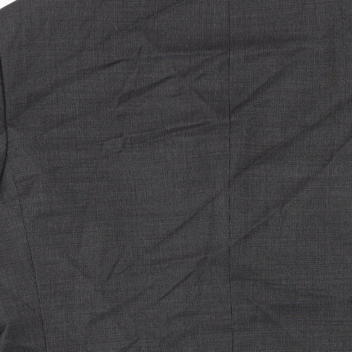 M&S Mens Grey Wool Jacket Blazer Size 40 Regular