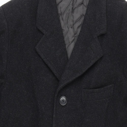 Ciro Citterio Mens Grey Overcoat Coat Size S Button