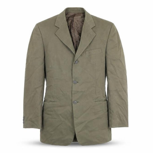 Debenham & freebody Mens Green Cotton Jacket Blazer Size 40 Regular