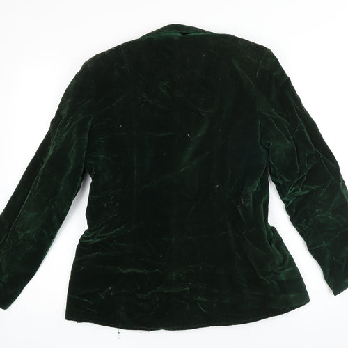 Quality Fashion Womens Green Jacket Blazer Size 14 Button - Vintage