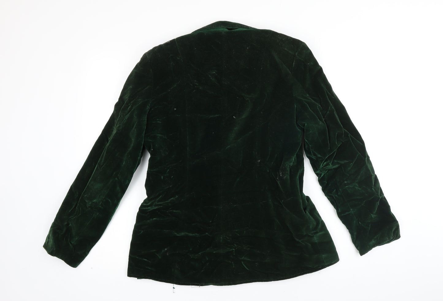 Quality Fashion Womens Green Jacket Blazer Size 14 Button - Vintage