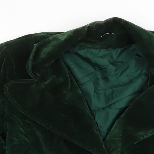 Quality Fashion Womens Green Jacket Blazer Size 14 Button - Vintage